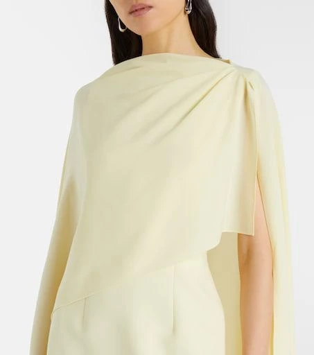 roksanda- demetria asymmetric wool jersey dress ROKSANDA Demetria asymmetric crêpe gown