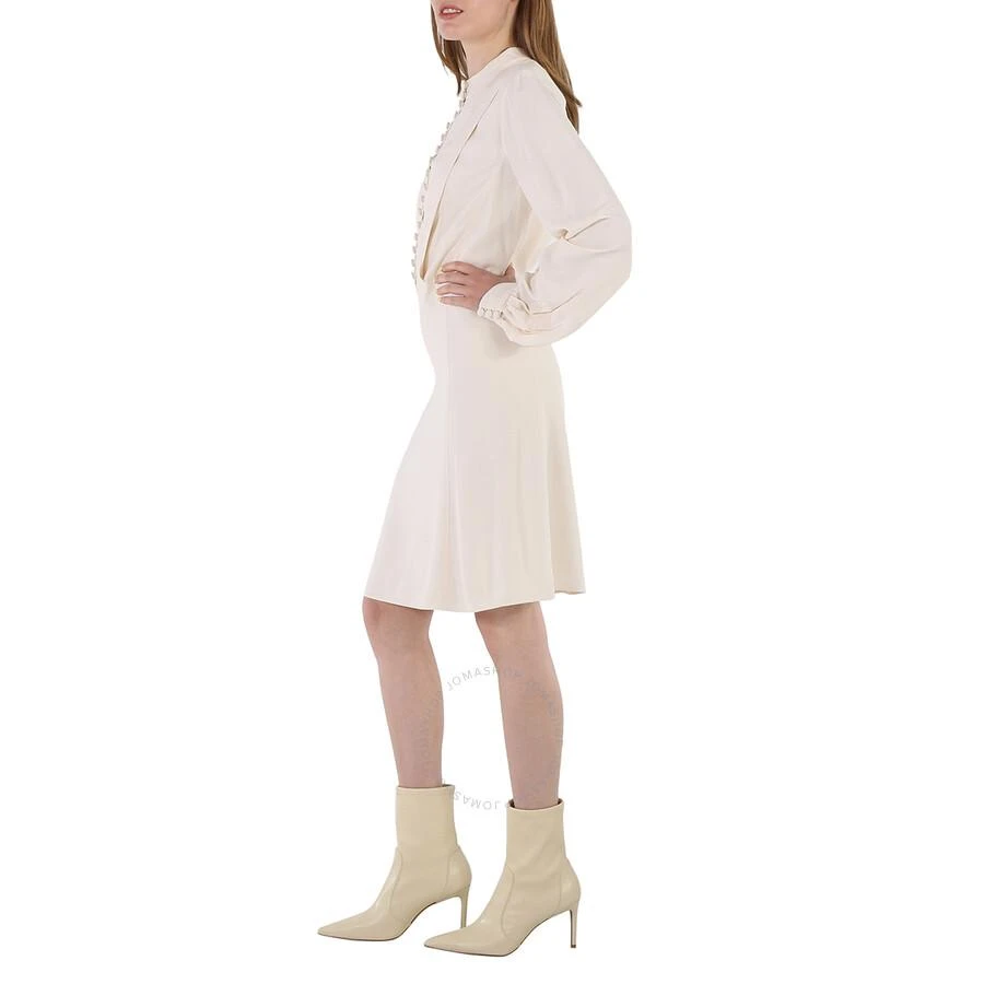 Chloé White Buttoned Long-sleeve Dress 3