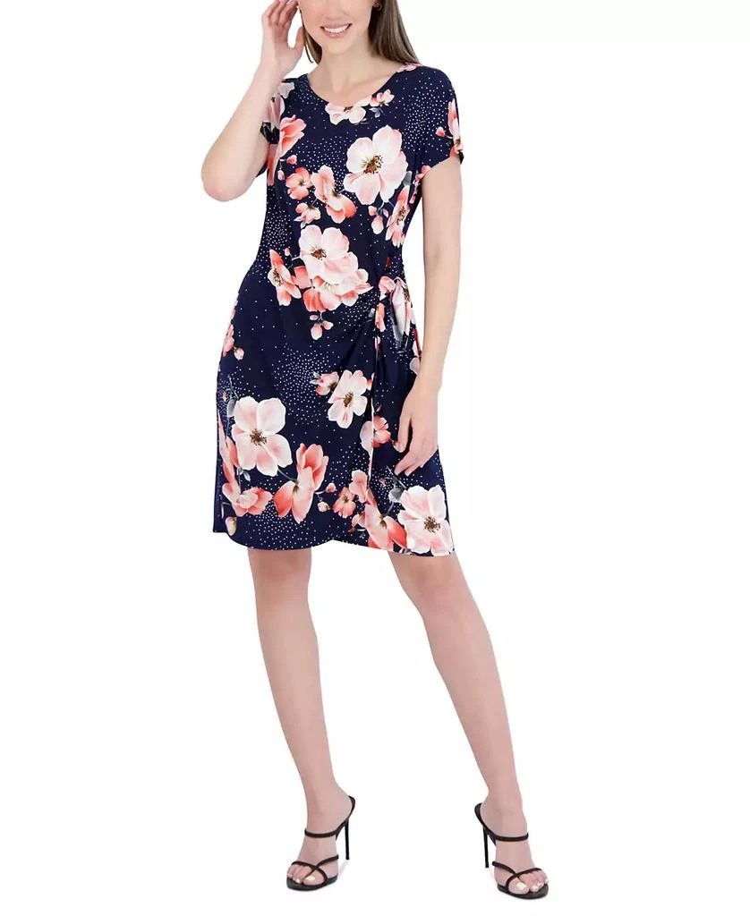 Robbie Bee Women's Printed Short-Sleeve Sheath Dress 1