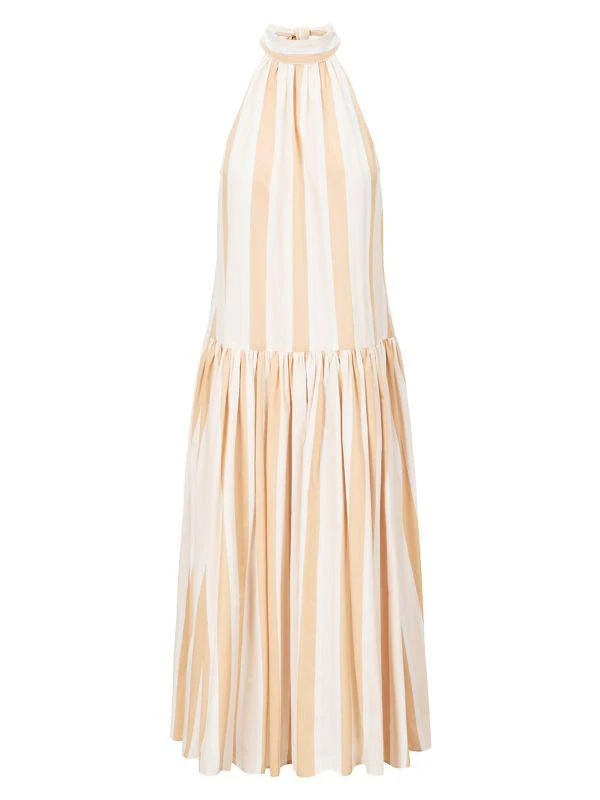 Staud Marlowe Striped Dress 5