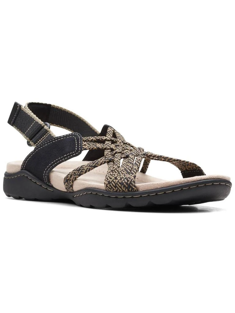 Clarks Amanda Ease Womens Open Toe Leather Slingback Sandals 1