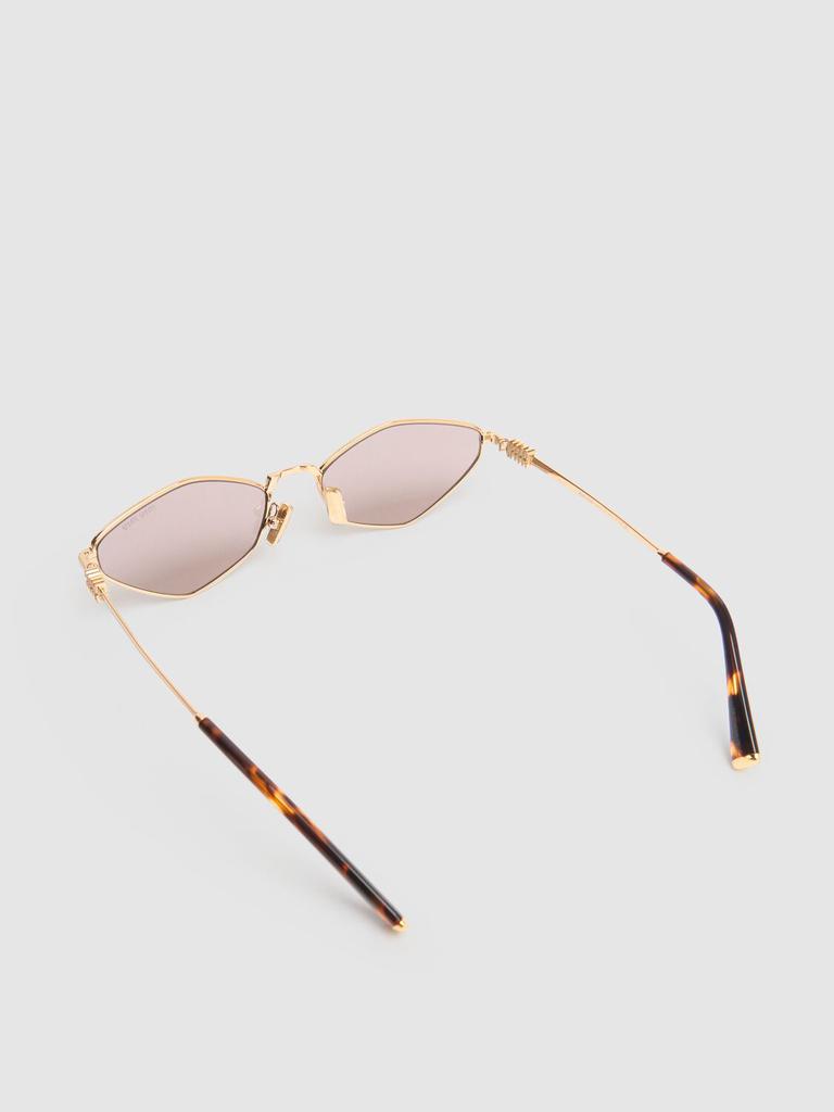 無料配達 - Sunglasses Metal Hexagonal Miu Miu Accessories BeyondStyle - その他