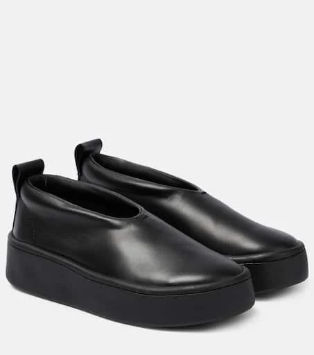 Jil Sander Leather slip-on sneakers 1