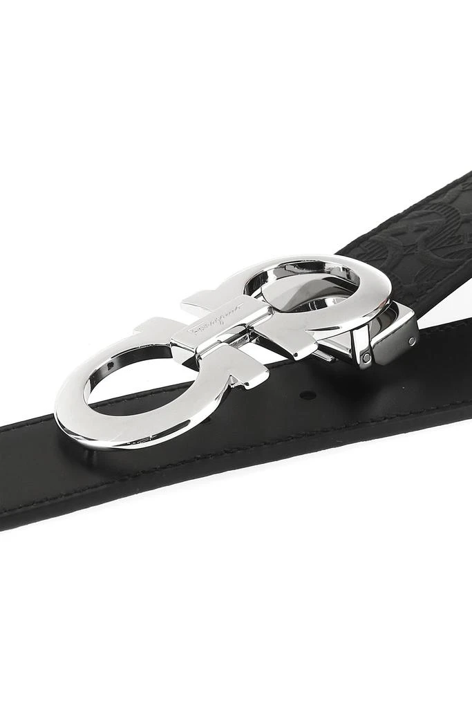Salvatore Ferragamo Black leather reversible belt 4