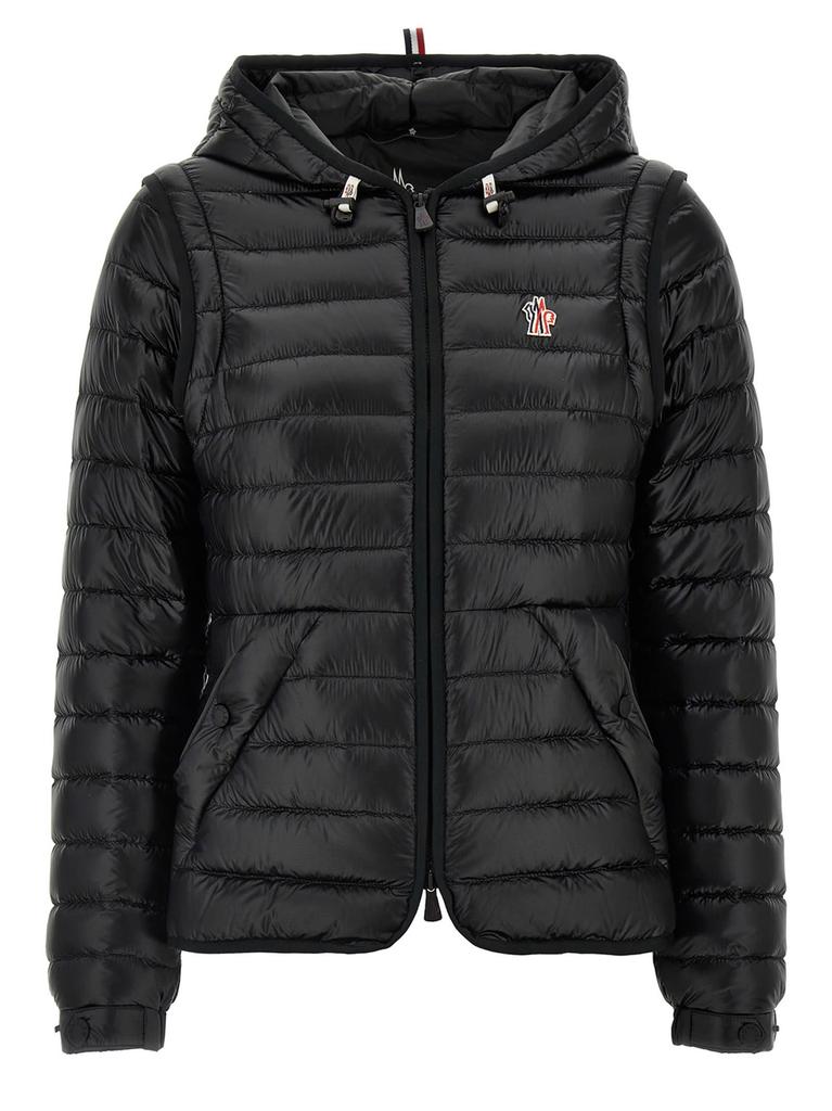 ダウンジャケット・コート MONCLER 'Kurara' 2-in-1 down jacket Black Karura 2-in-1 Hooded Short Down Jacket - Short Down