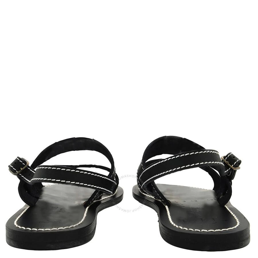 K. Jacques Barigoule Leather Flat Sandals 3