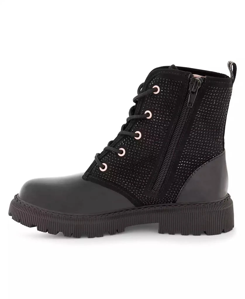 DKNY Big Girls Ava Stone Studded Zipper Closure Moto Boots 6
