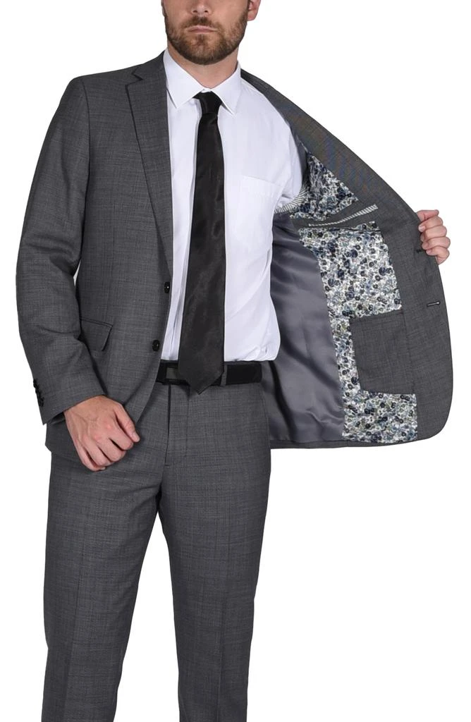 CRICKETEER Birdseye Slim Fit Wool Blend Suit 3