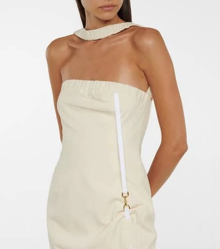 Jacquemus La Robe Ventoux halterneck midi dress 4