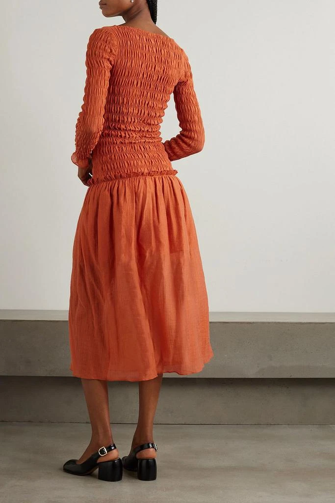 MOTHER OF PEARL Smocked TENCEL™ -blend midi dress 3