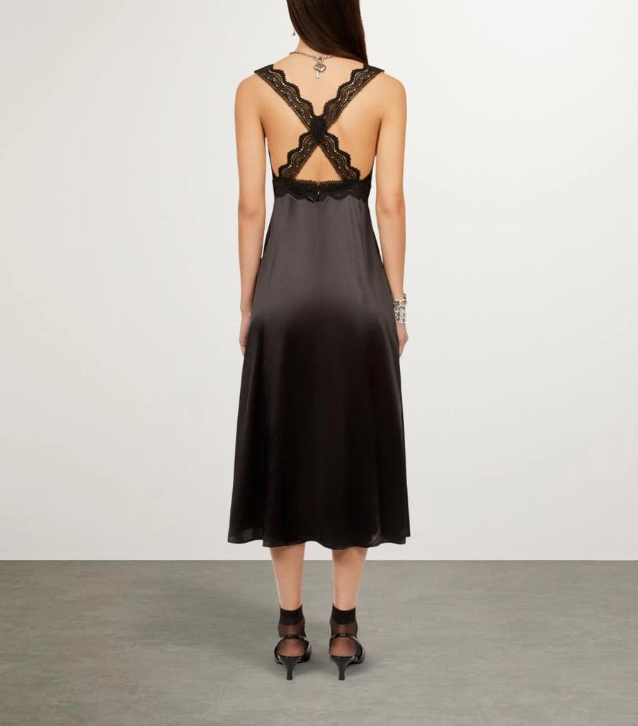 The Kooples Silk Lace-Trimmed Slip Dress 5