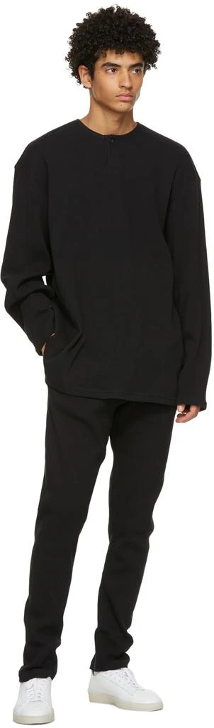 Essentials Black Thermal Lounge Pants 4