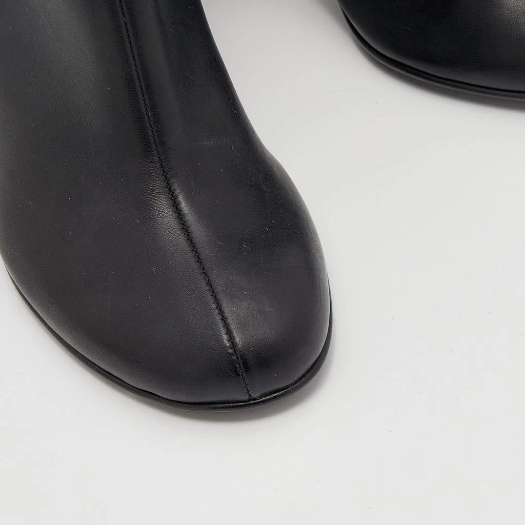 Stella McCartney Stella McCartney Black Faux Leather Tortoise Block Heel "Percy" Ankle Boots Size 37 7