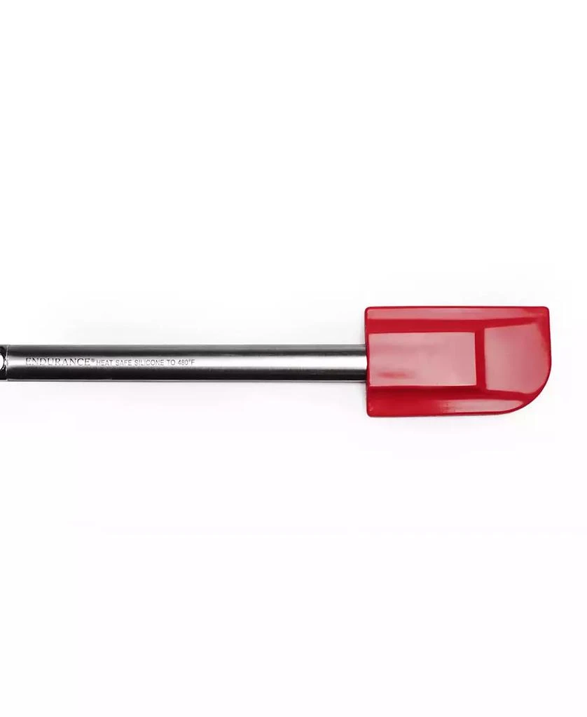 RSVP International Endurance Stainless Steel Silicone 10" x 2" Red Spatula 2