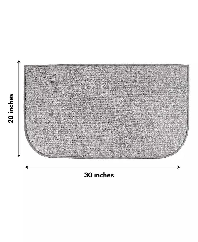 Sloppy Chef D-Shape Kitchen Throw Rugs (18x30 in.), Non-Skid Backing, Color Options 2