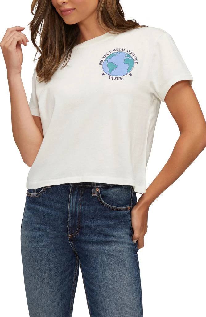 Wildfox Vote Jaime Cotton Graphic T-Shirt 5