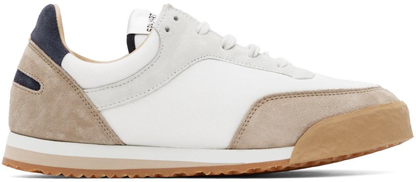 Spalwart White & Gray Dash Low Sneakers - Casual Shoes