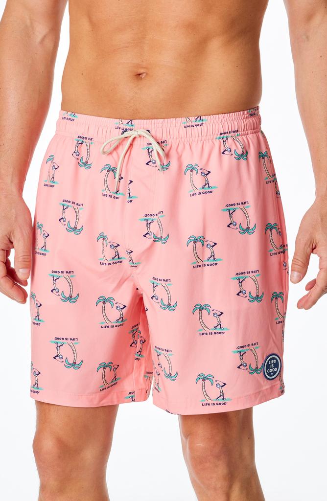 Life is Good Jake Golf Print Boardshorts