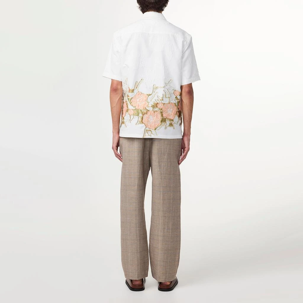 NN07 Freddy Floral-Jacquard Fil-Coupé Poplin Shirt 2