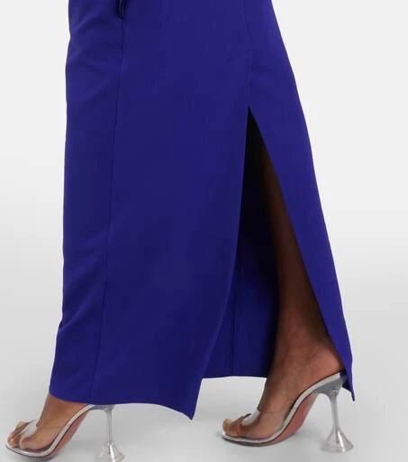 Safiyaa Boat N Flared belted maxi dress 7