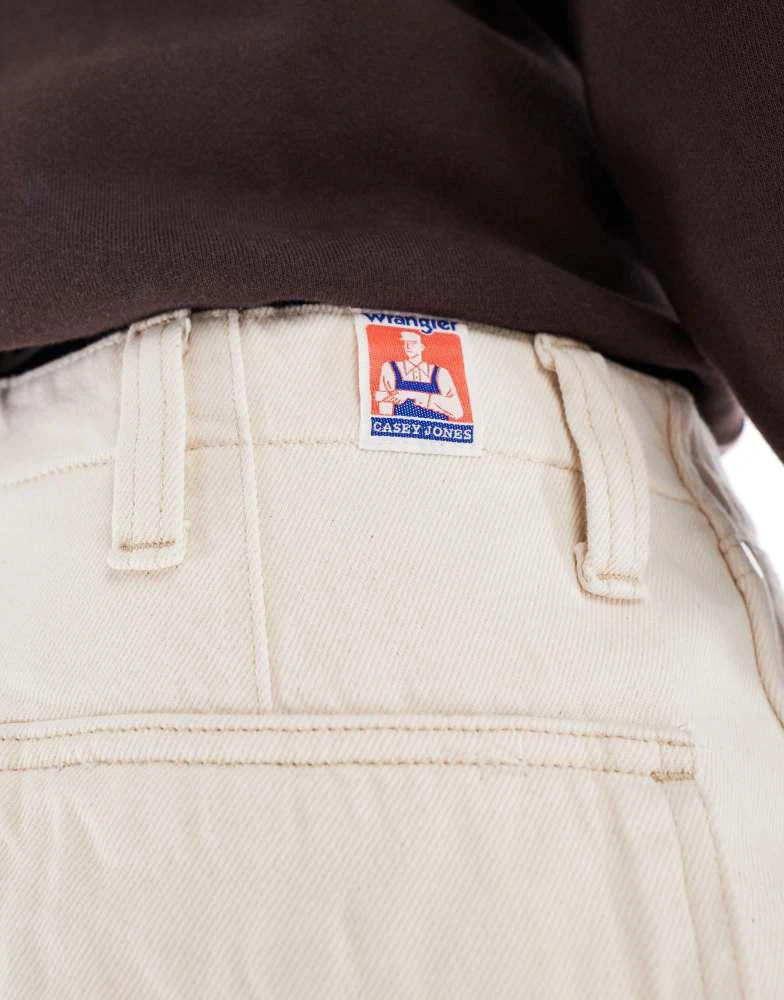 Wrangler Wrangler Casey Jones workwear loose twill cargo trousers in ecru 4