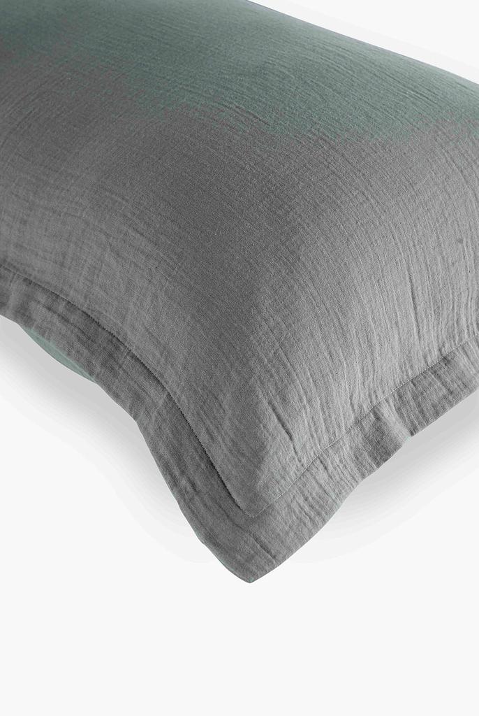 Christy Organic retreat relaxed feel 100% organic cotton king pillowcase pair