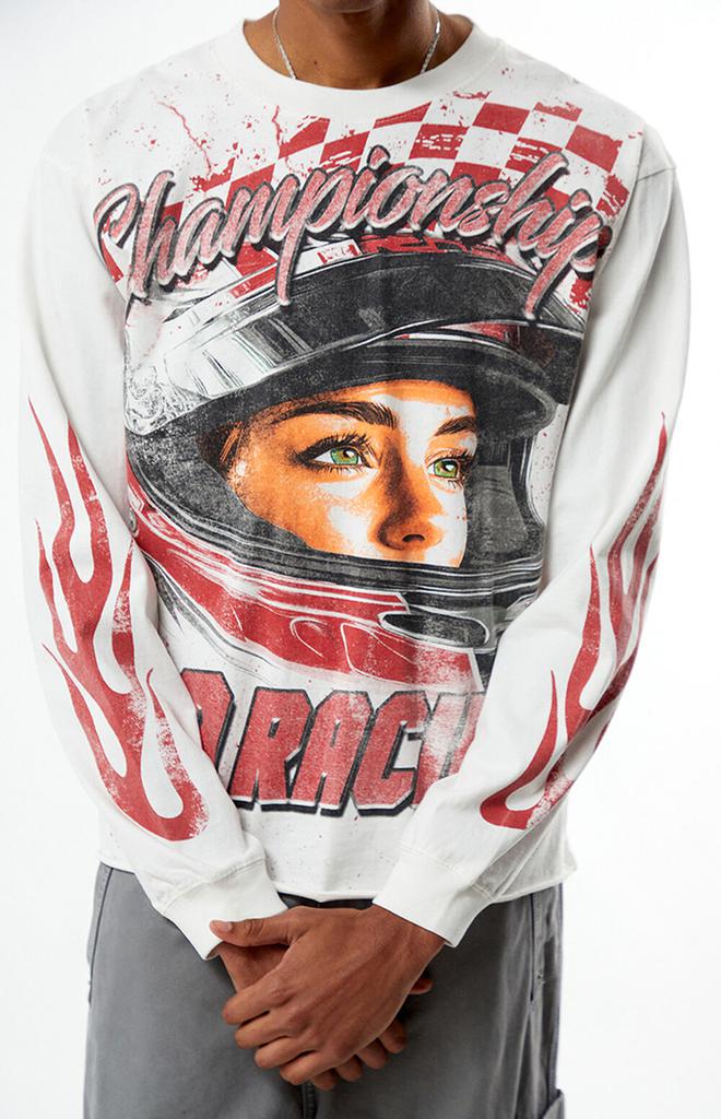 PacSun 99 Racing Cropped Long Sleeve T-Shirt