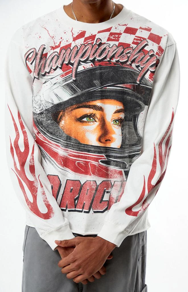 PacSun 99 Racing Cropped Long Sleeve T-Shirt 2