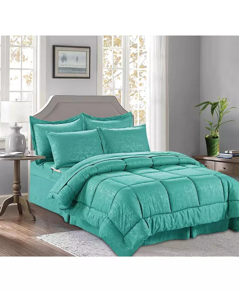 Elegant Comfort Bamboo Pinted 6-Pc. Comforter Set 28