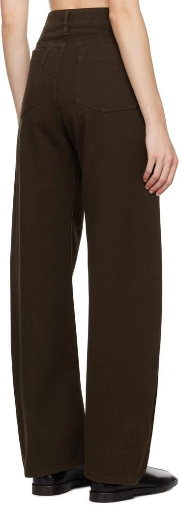 Lemaire Brown High Waisted Curved Jeans 3