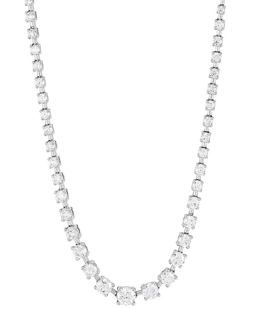 Grown With Love Lab Grown Diamond Graduated 16" Collar Necklace (7 ct. t.w.) in 14k White Gold 1