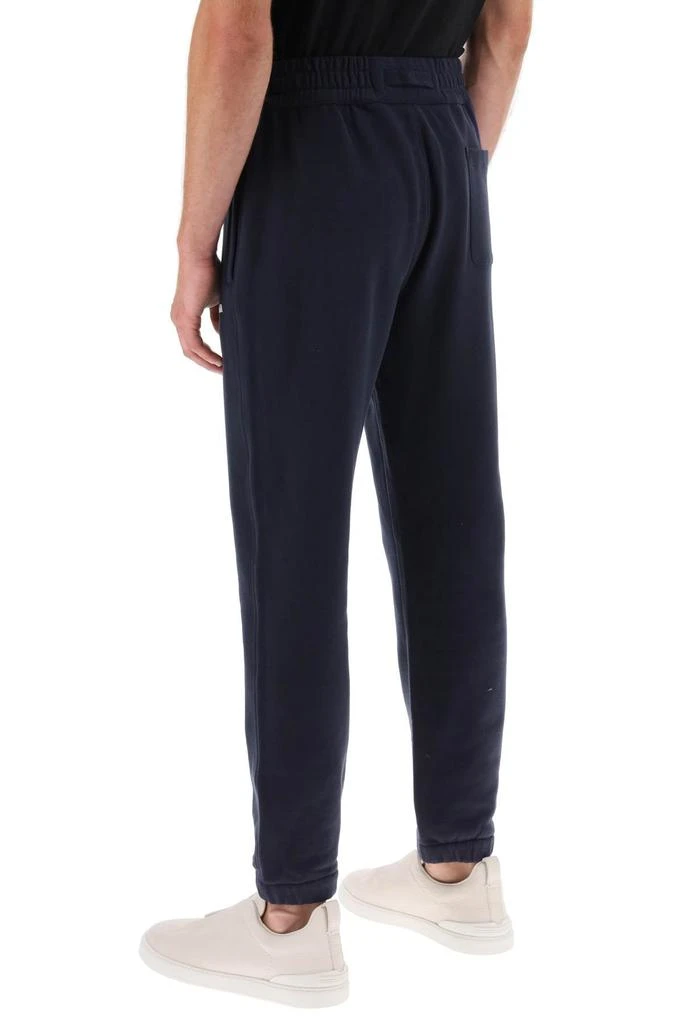 Zegna Joggers With Rubberized Logo 3