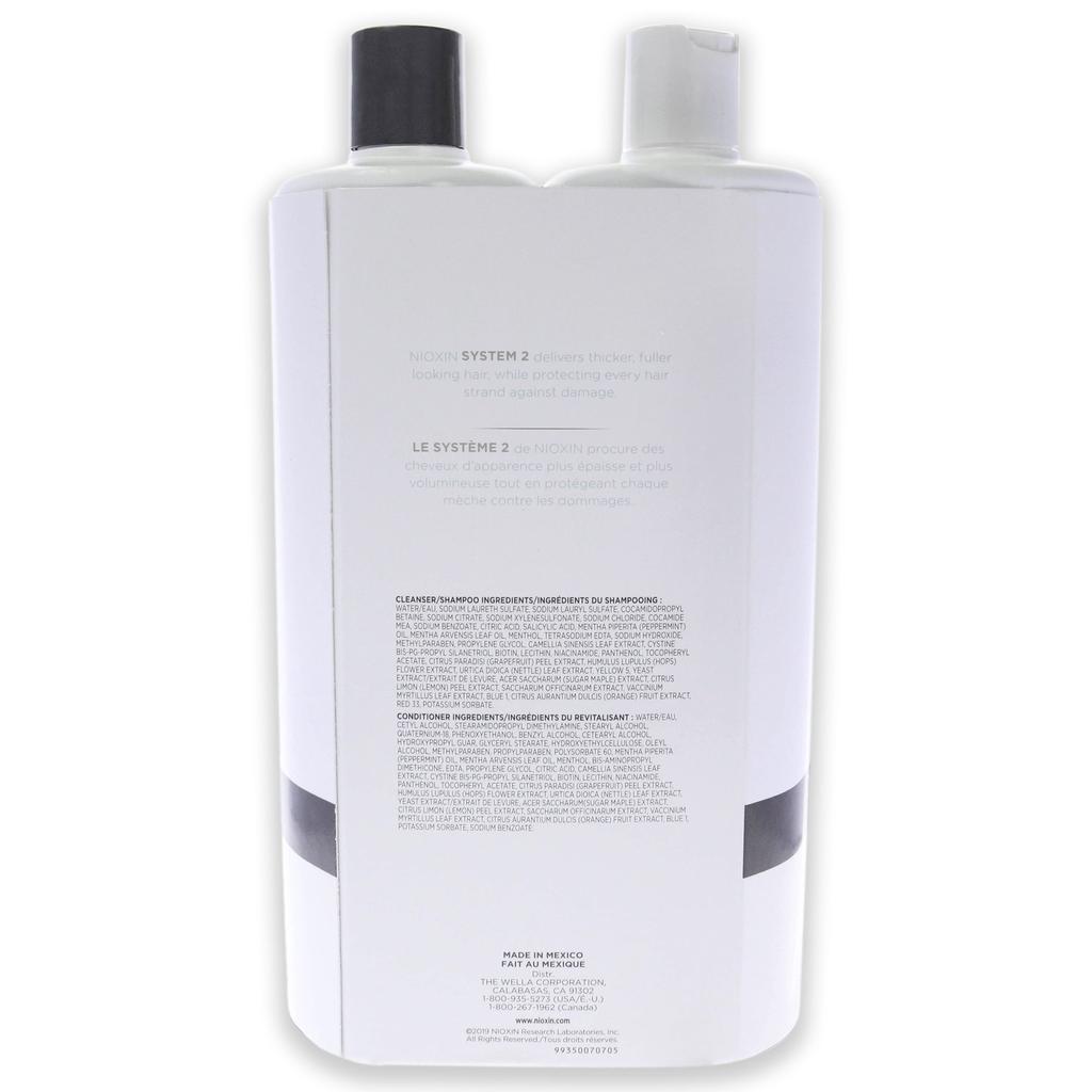 NIOXIN System 2 Kit by for Unisex - 33.8oz Shampoo, Conditioner
