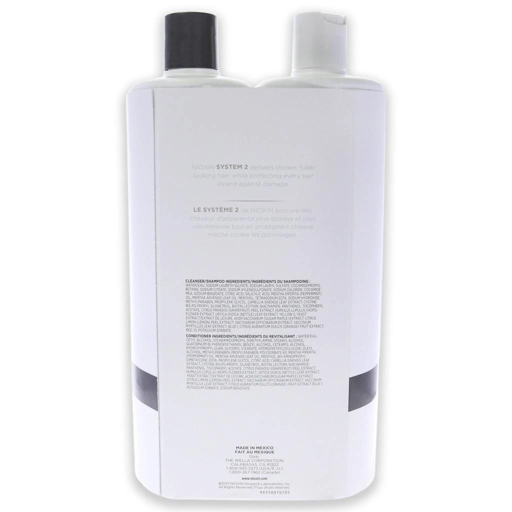 NIOXIN System 2 Kit by  for Unisex - 33.8oz Shampoo, Conditioner 2