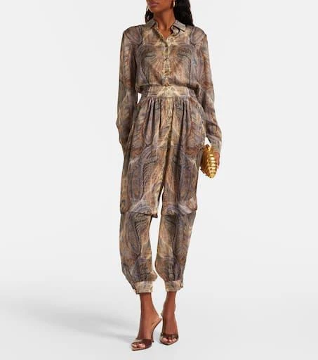 Zimmermann Hypnotic paisley silk satin shirt 2