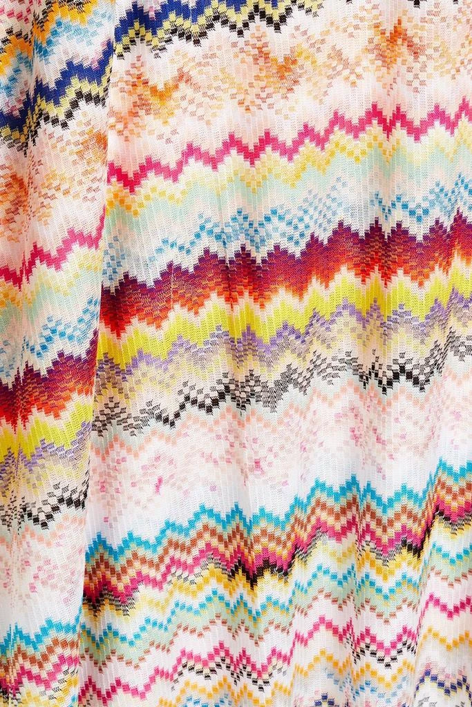 Missoni Mare one-sleeve draped crochet-knit maxi dress 4