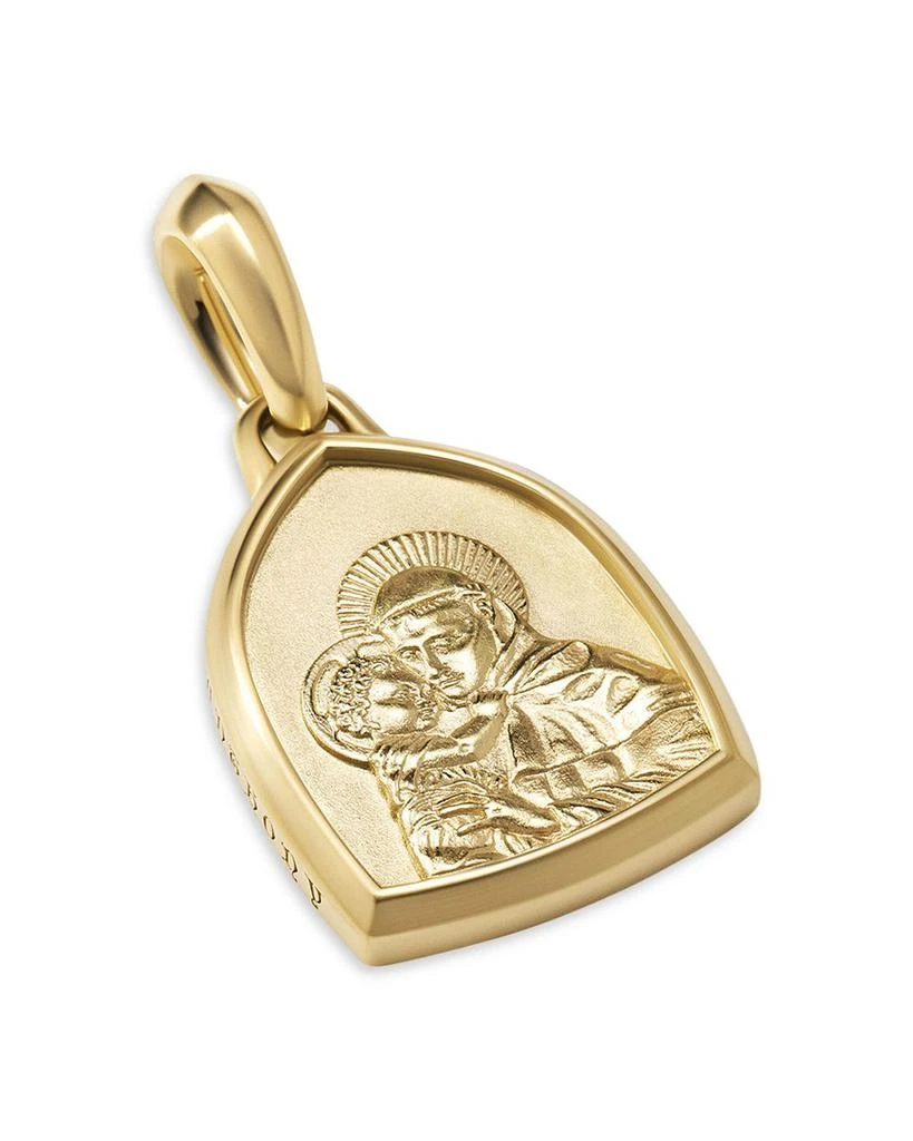 David Yurman 18K Yellow Gold Amulets St. Anthony Pendant 4