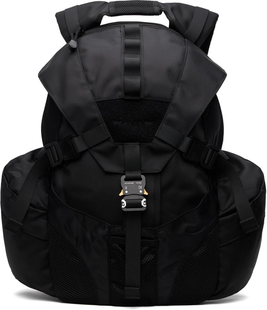 かたん　1017 ALYX 9SM ブラックリュック Backpack 1017 ALYX 9SM backpack Buckle Shoulder Straps black color at