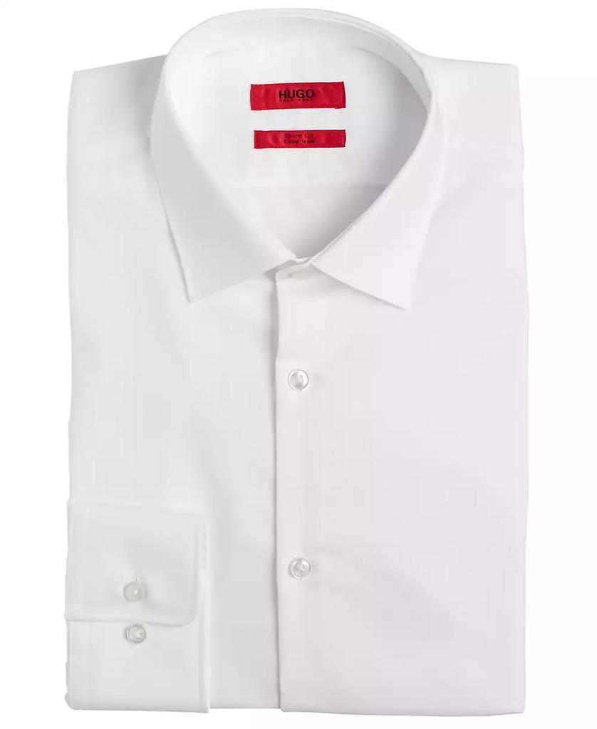 Hugo Boss Men's Slim Fit Solid Cotton Dress Shirt