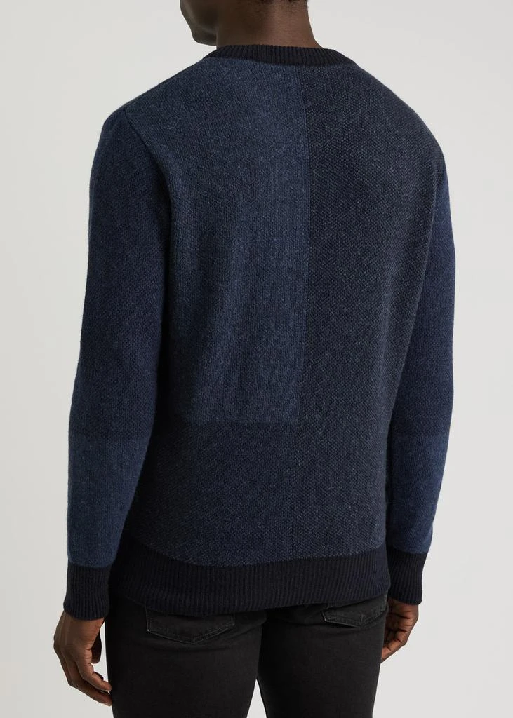 Oliver Spencer Blenheim colour-blocked wool jumper 3