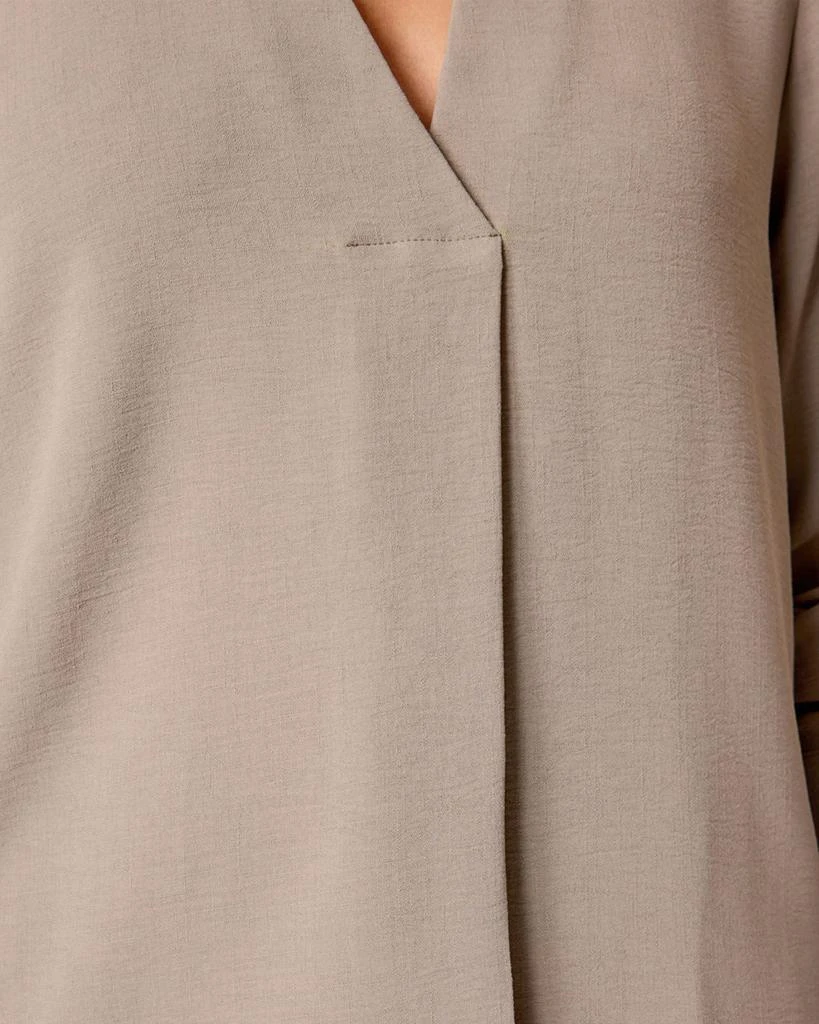 Brochu Walker Elena Pleated V-Neck Blouse 3