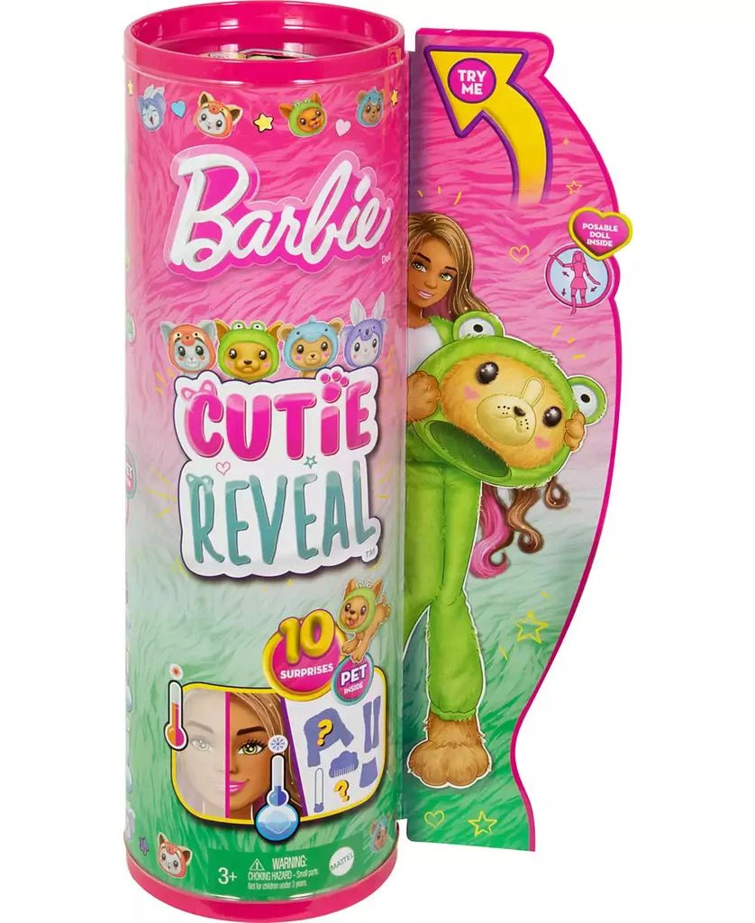 Barbie Cutie Reveal Costume-Themed Series Doll and Accessories with 10 Surprises, Puppy as Frog 2