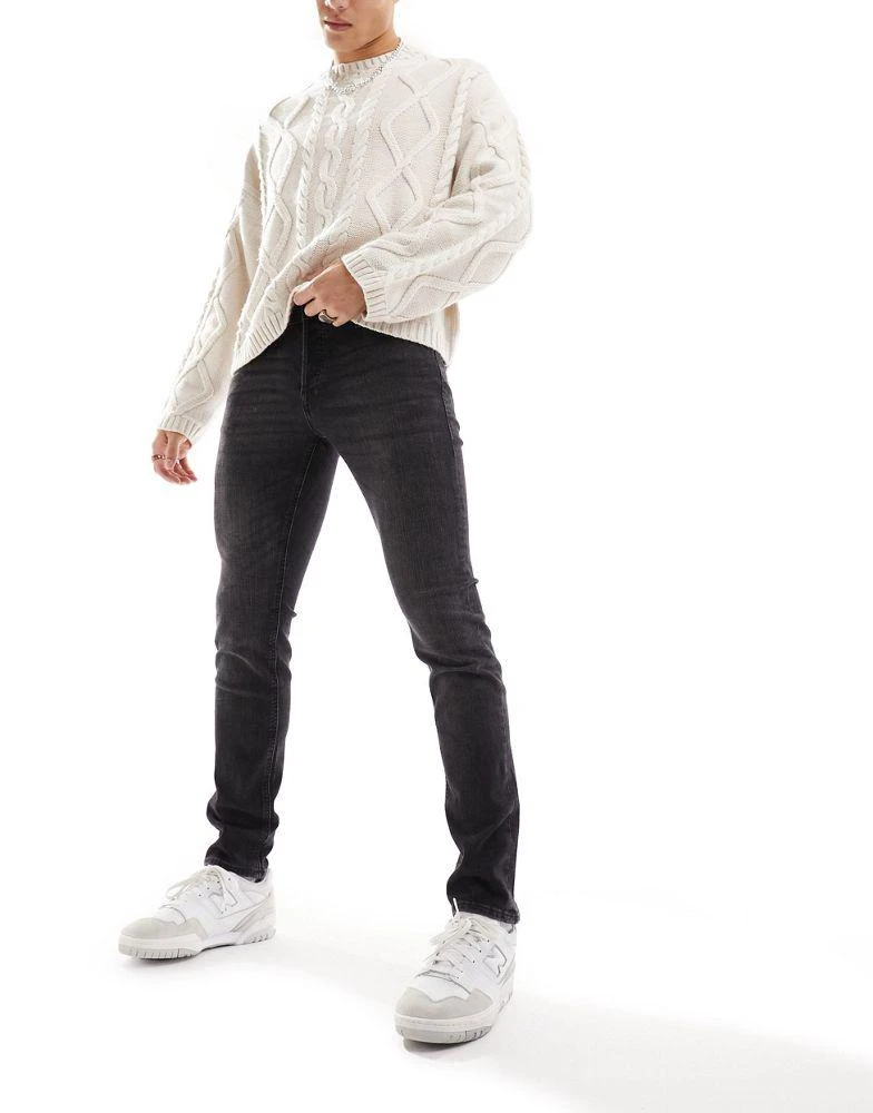 Jack & Jones Jack & Jones Glenn slim jeans in washed black 1