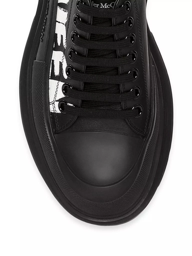 Alexander McQueen Leather Lace-Up Sneakers 4