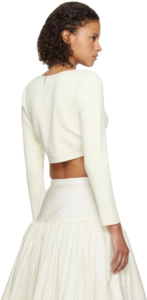 Molly Goddard SSENSE Exclusive Off-White Lucia Long Sleeve T-Shirt 3