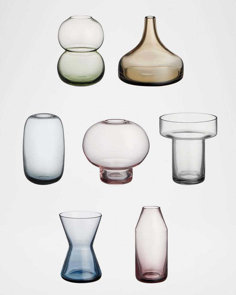 Orrefors Midsummer Mini Glass Vases, Set of 7