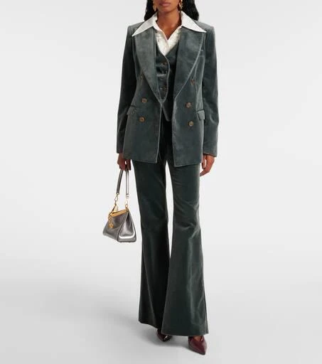 ETRO Cotton flared pants 2