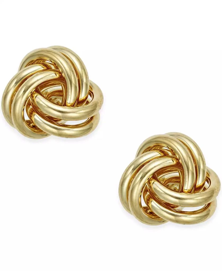 Macy's Love Knot Stud Earrings in 10k Gold 1