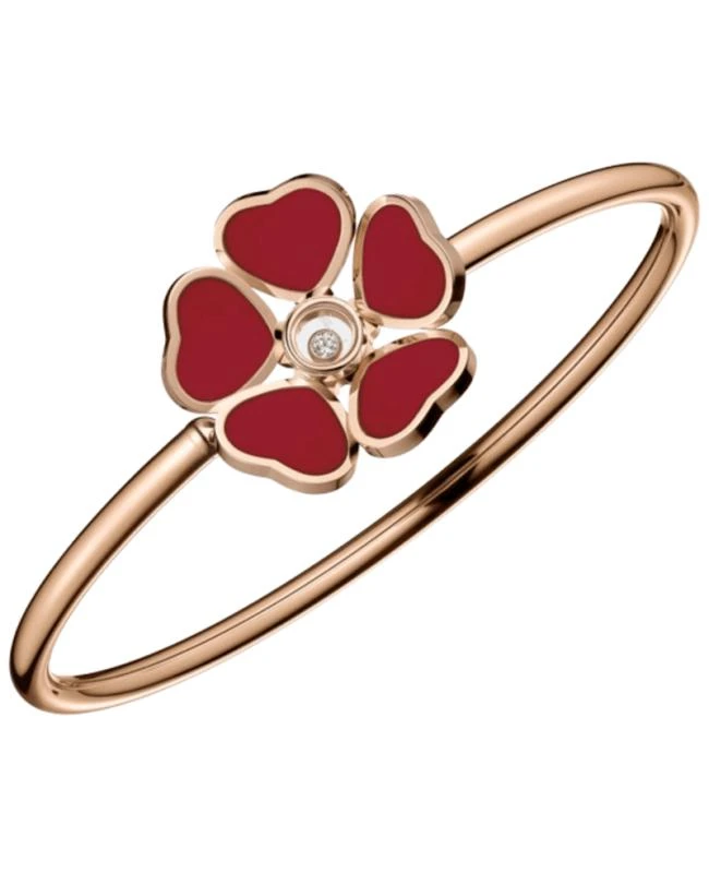 Chopard Chopard Happy Hearts Flowers 18K Rose Gold, Diamond and Mother of Pearl Women's Bracelet 85A085-5800 1