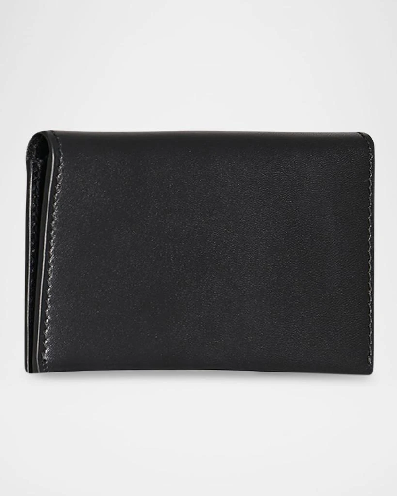 The Row Flap Card Holder in Box Calf Leather 5